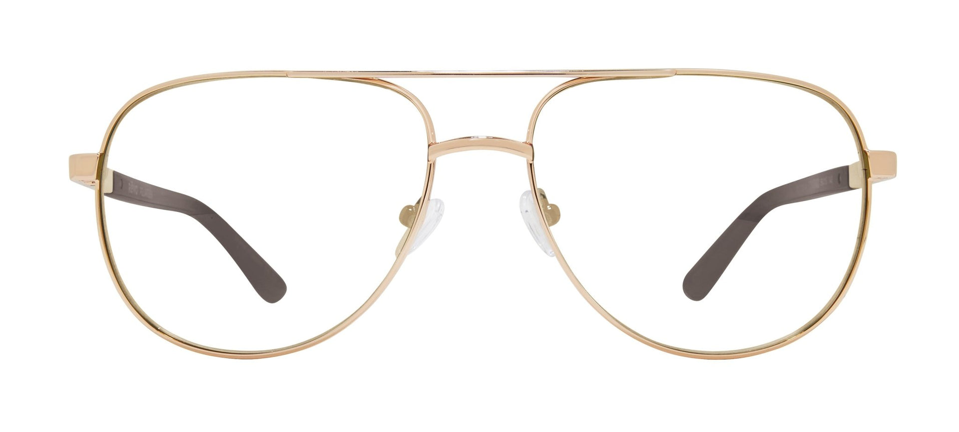 Aviator mens prescription sunglasses with gold metal frames