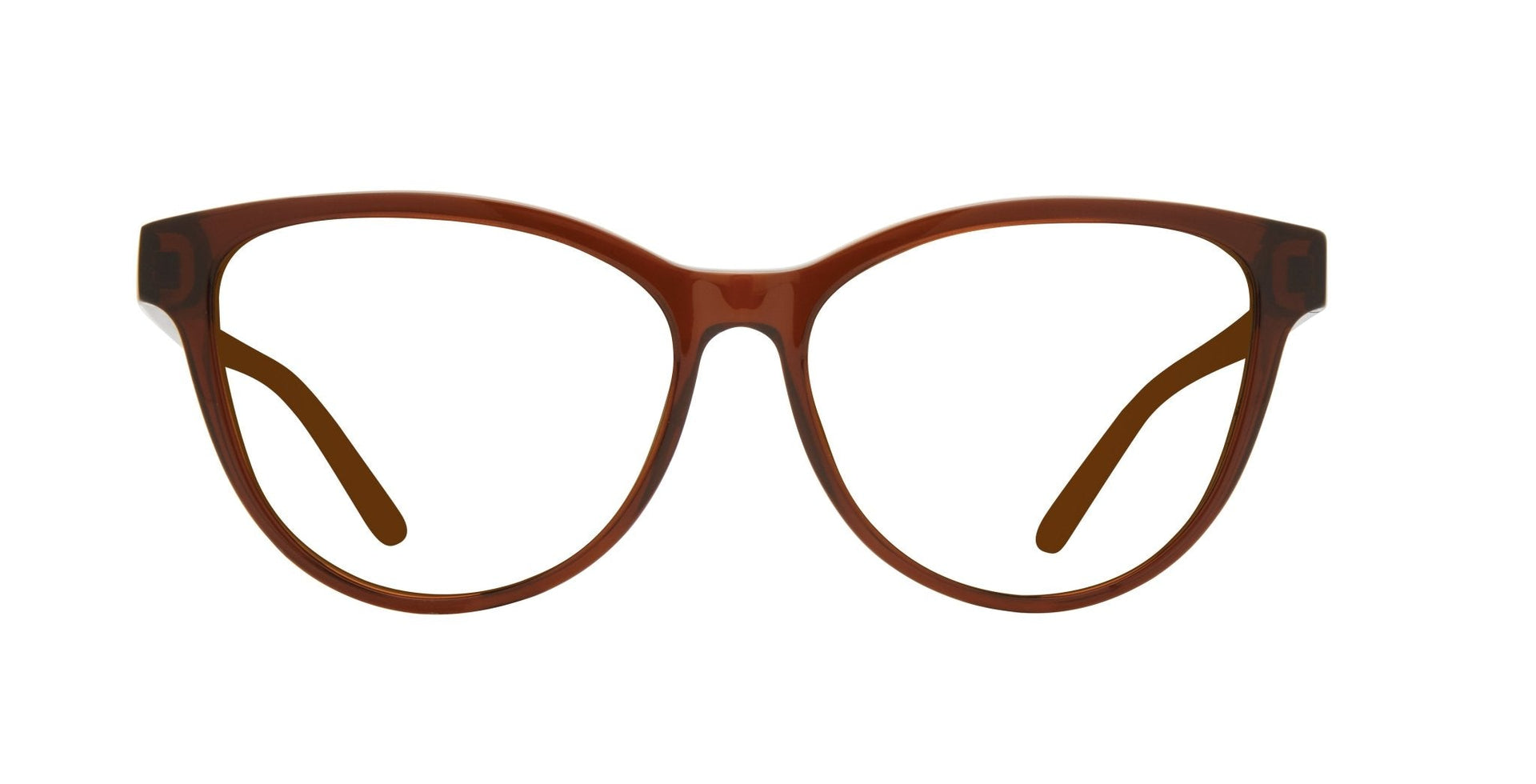 Brown cat eye women's prescription sunglasses