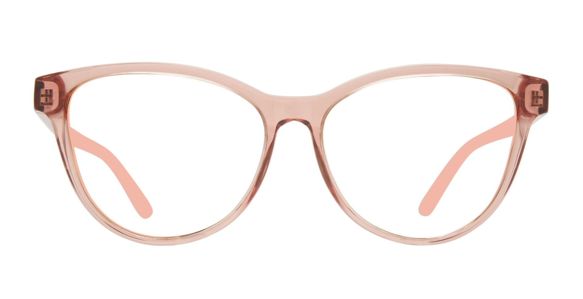 Clear purple cat eye women's prescription sunglasses